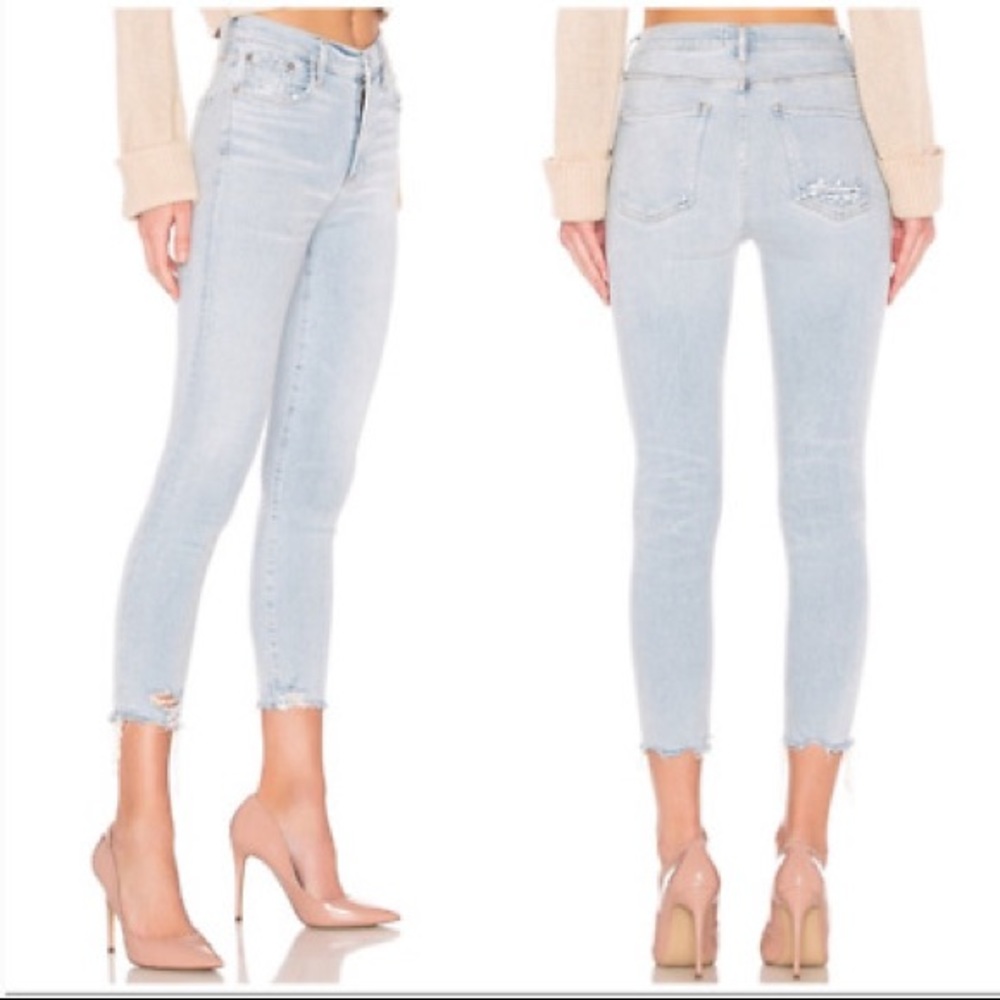 Sophie High Rise Skinny Crop in Parallel